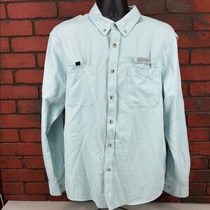 Field & Stream Shirt Mens Large Teal‎
